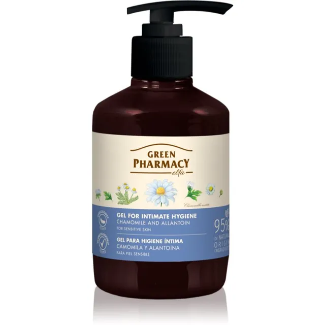 Green Pharmacy Chamomile Gel for Intimate Hygiene Intiimhügieenigeel tundlikule nahale 370 ml