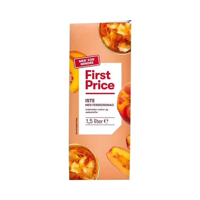 Jäätee virsikumaitseline magusainetega, FIRST PRICE, 1,5 l