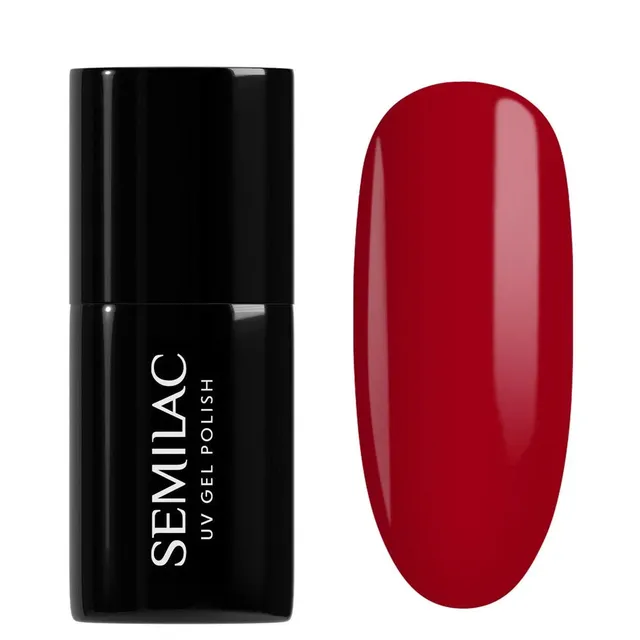 SEMILAC UV Gel Nail Polish No.027 Intense Red 7ml