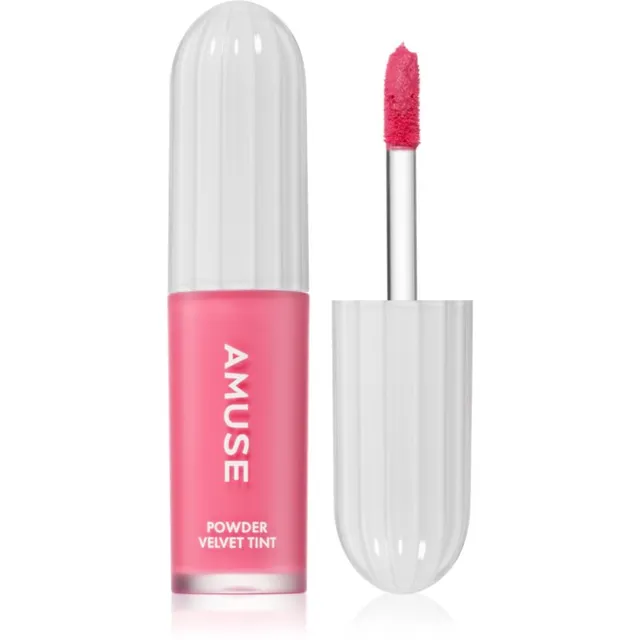 AMUSE Powder Velvet Tint Kauapüsiv vedel huulepulk mati efektiga varjund 06 Rose Cherry 3.3 g