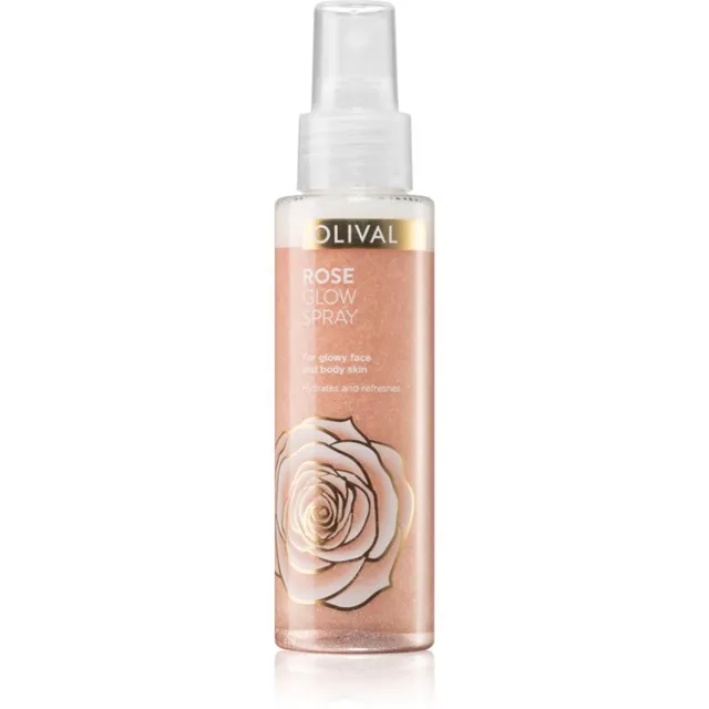 Olival Rose Glow Sära andev näo- ja kehapihusti sädelusega 100 ml