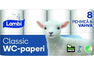 WC paber  LAMBI valge 3-kih  8rl