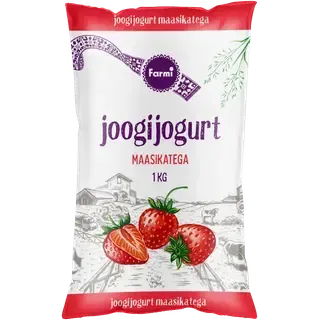 Farmi joogijogurt maasika, 1 kg