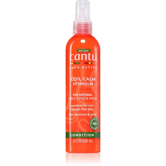 CANTU Shea Butter Detangler Pihusti kammimise kergendamiseks lainelistele ja lokkis juustele 237 ml