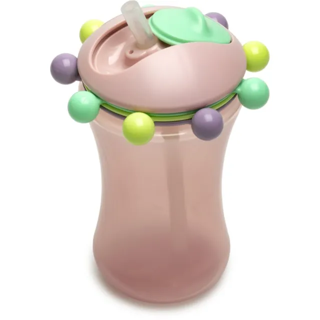 Melii Abacus Straw Sippy Cup Tass kõrrega Pink 1 tk