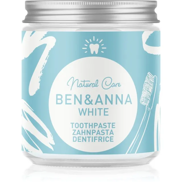 BEN&ANNA Natural Toothpaste White klaastopsis hambapasta valgendava efektiga 100 ml