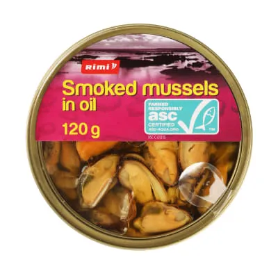 Suitsutat. rannakarbid õlis Rimi ASC 120g/72g