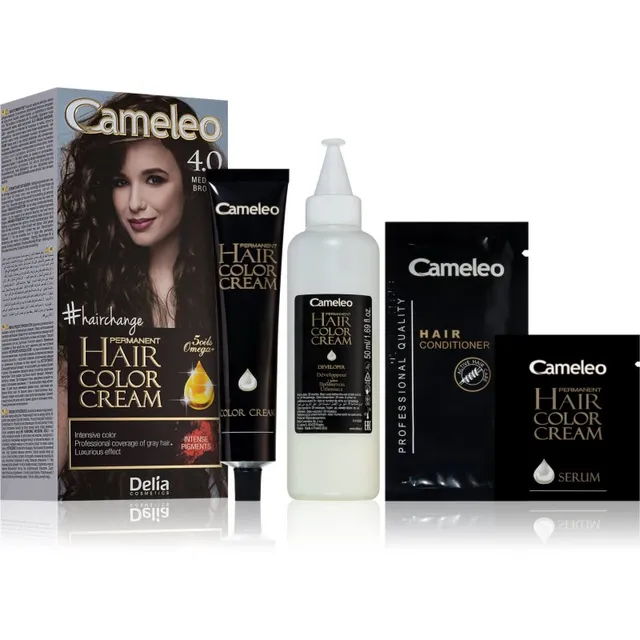 Delia Cosmetics Cameleo Omega Püsijuuksevärv varjund 4.0 Medium Brown 1 tk