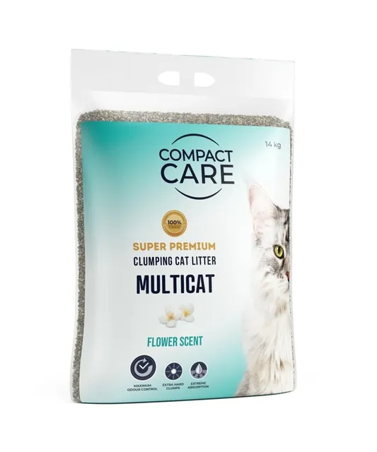 Compact Care Multicat lillelõhnaline kassiliiv, 14 kg