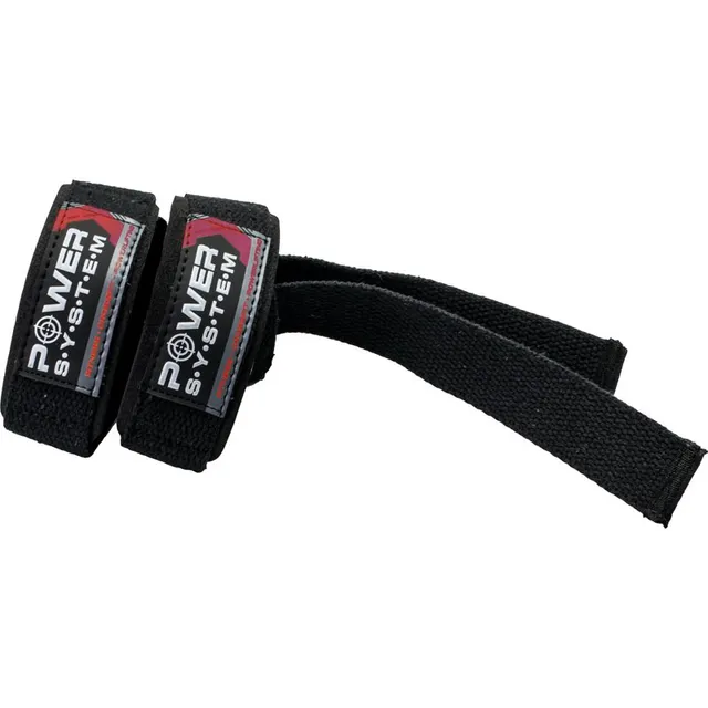 Power System Power Straps tõstmisrihmad treenimiseks värv Black & Red 2 tk