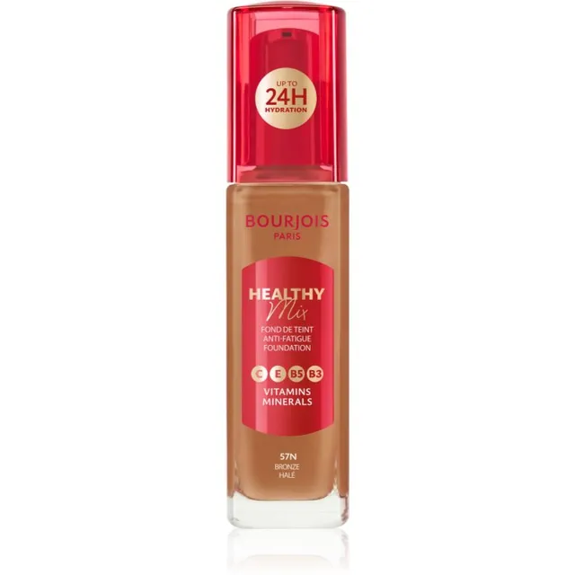 Bourjois Healthy Mix Sära andev niisutav meik 24 tundi varjund 57N Bronze 30 ml