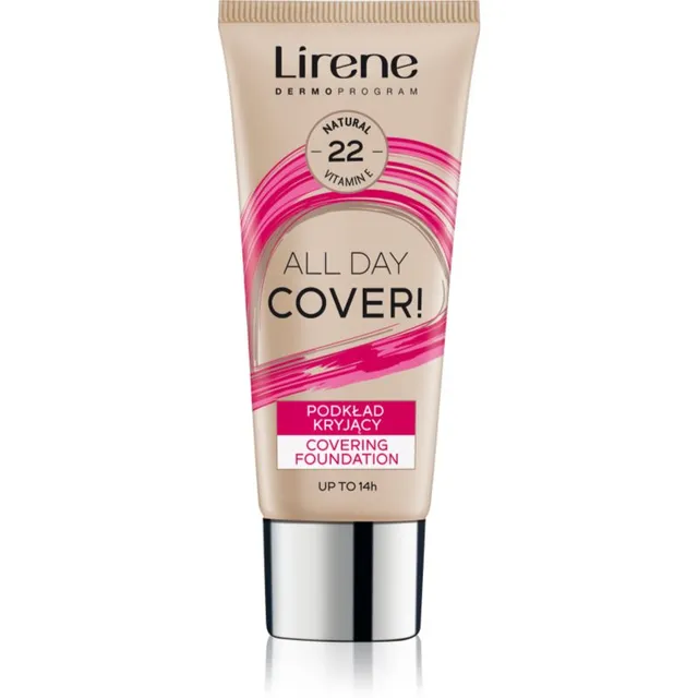 Lirene ALL DAY COVER! Väga hea katvusega vedel jumestuskreem varjund 22 Natural 30 ml