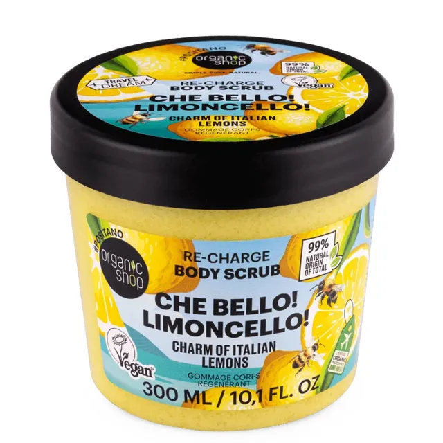 ORGANIC SHOP Che Bello! Limoncello Re-Charge Body Scrub 300ml