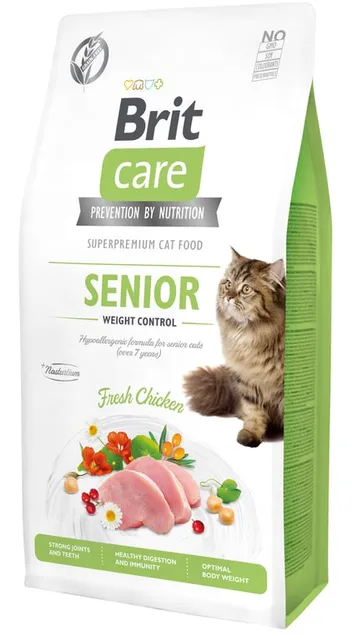Brit Care Senior Weight Control kassi kuivtoit, 7 kg