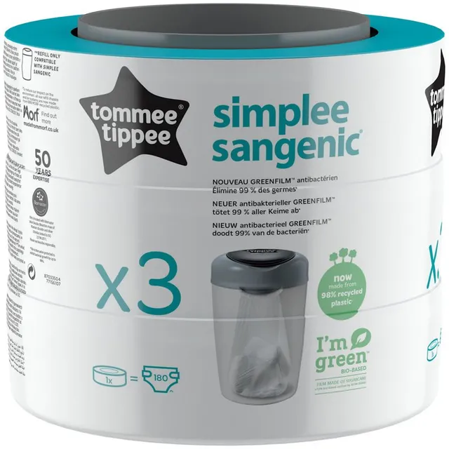 Tommee Tippee Simplee varukassett 3 tk
