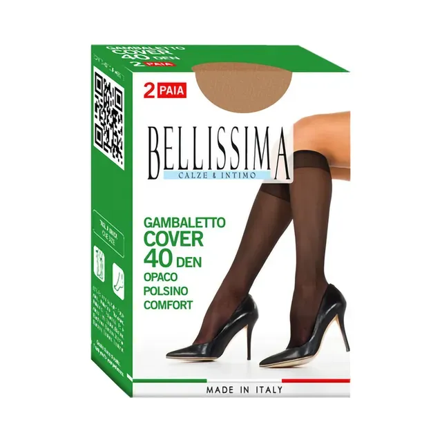 Naiste põlvikud Cover 40den visone 1 suurus, BELLISSIMA, 2 paari