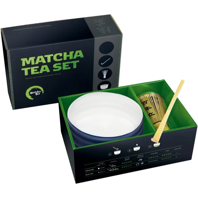 Matcha Tea Matcha Set Jiro Kinkekomplekt joogi valmistamiseks