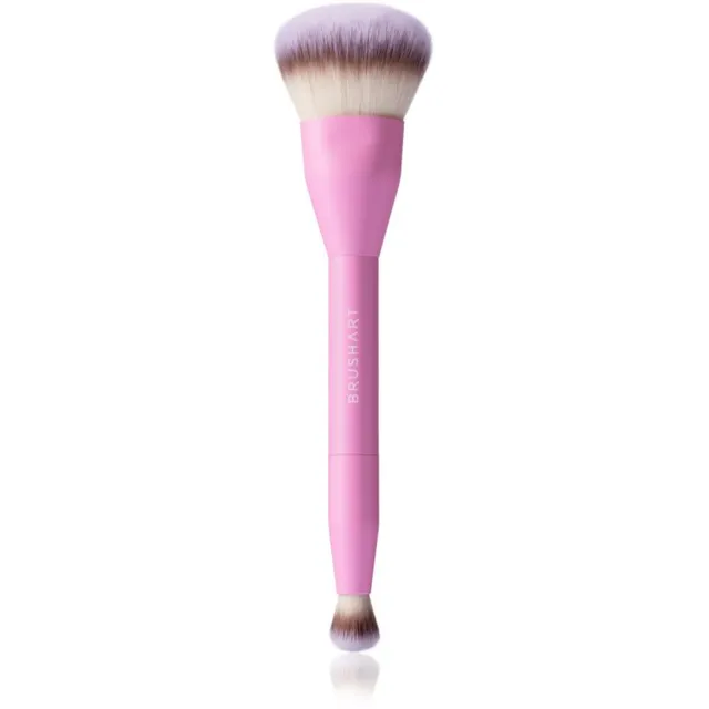 BrushArt Double Duty Concealer & Foundation brush Jumestus- ja peitekreemi pintsel kahepoolne 1 tk
