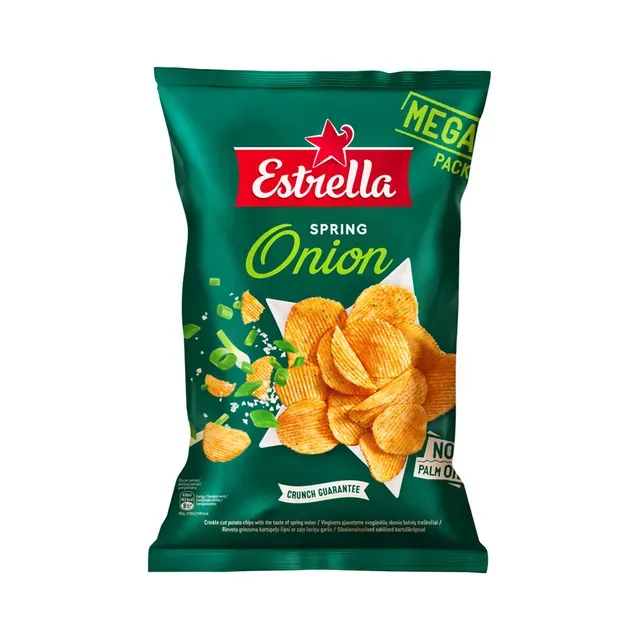 Sibulamaitselised kartulikrõpsud, ESTRELLA, 250 g