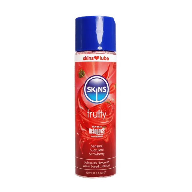 Skins Strawberry Water Based Lubricant 4.4 fl oz