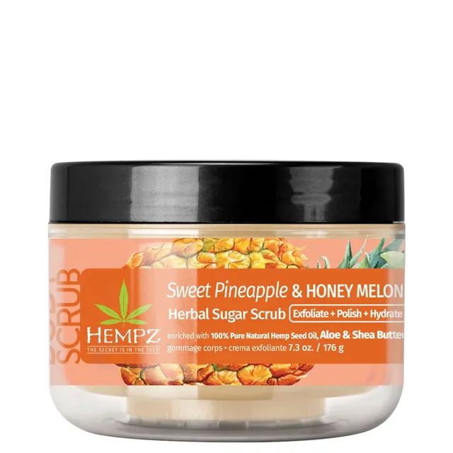 HEMPZ Sweet Pineapple & Honey Melon Herbal Sugar Scrub 176g
