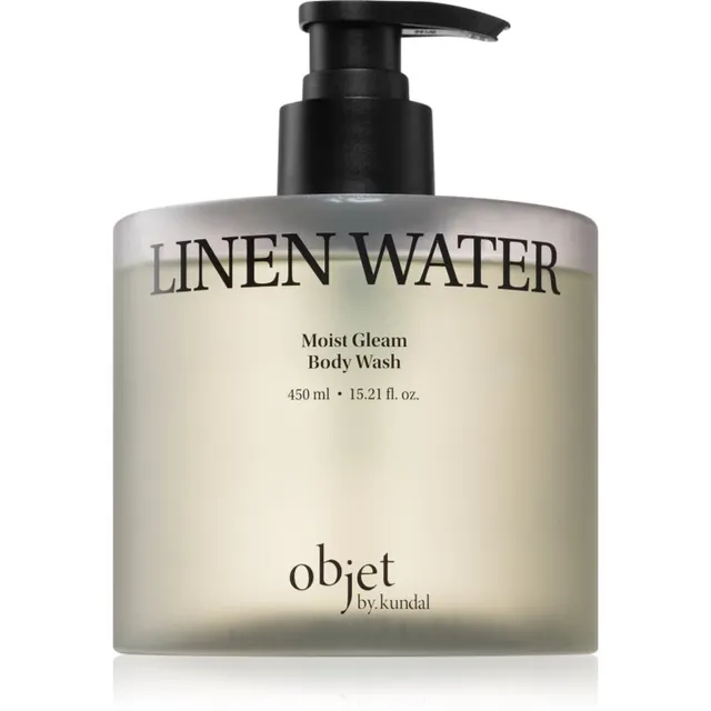 KUNDAL Objet Moist Gleam Body Wash Lõhnastatud dušigeel intensiivseks niisutamiseks lõhn Linen Water 450 ml