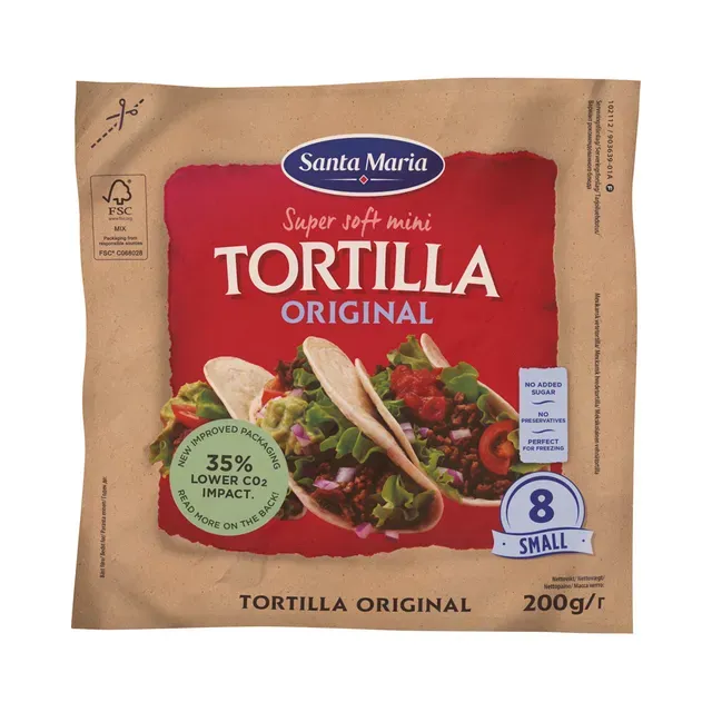 Minitortilja 15 cm x 8 tk, SANTA MARIA, 200 g