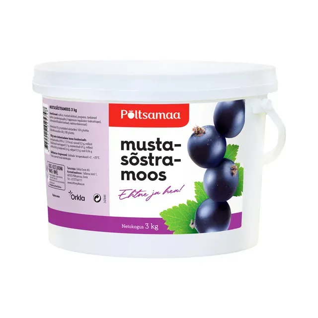 Põltsamaa Mustasõstramoos, PÕLTSAMAA, 3 kg, ettetellimisel