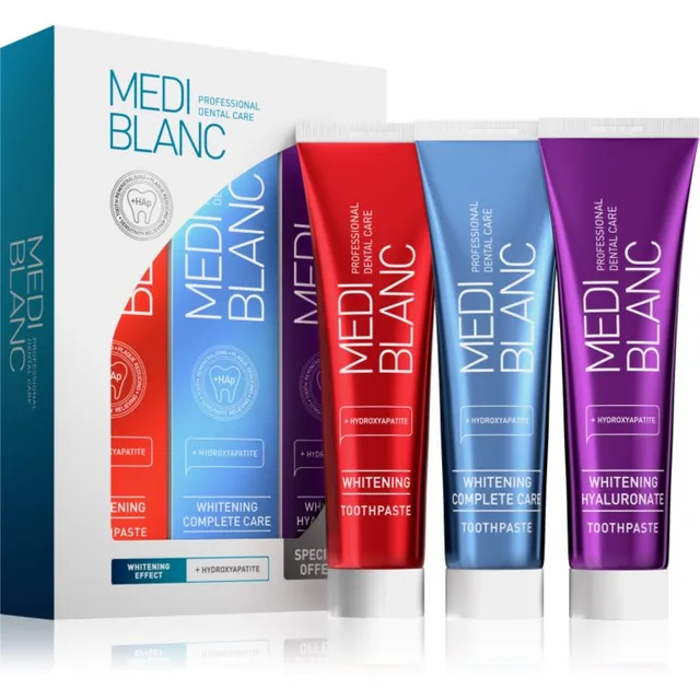 MEDIBLANC Whitening Toothpastes Set komplekt valgendava efektiga 3x100 ml