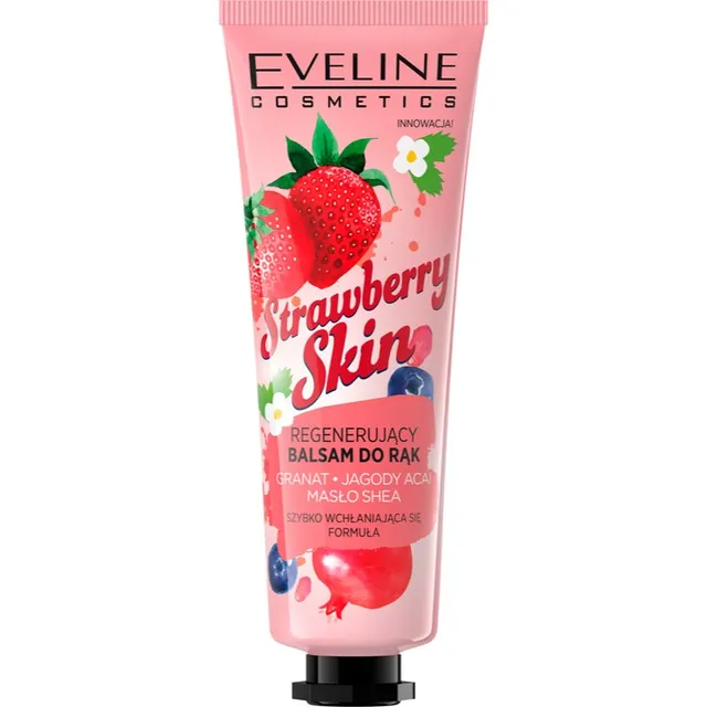 Eveline Cosmetics Strawberry Skin Toitev kätepalsam maasikaaroomiga 50 ml