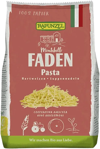 Kõva nisu niitnuudlid, ökoloogilised