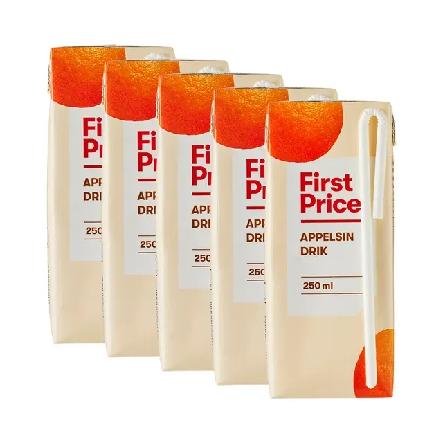 Apelsinimahlajook 5x250ml, FIRST PRICE, 1,25 l