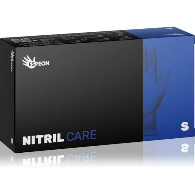 Espeon Nitril Care Gloves puudrita latekskindad S 100 tk