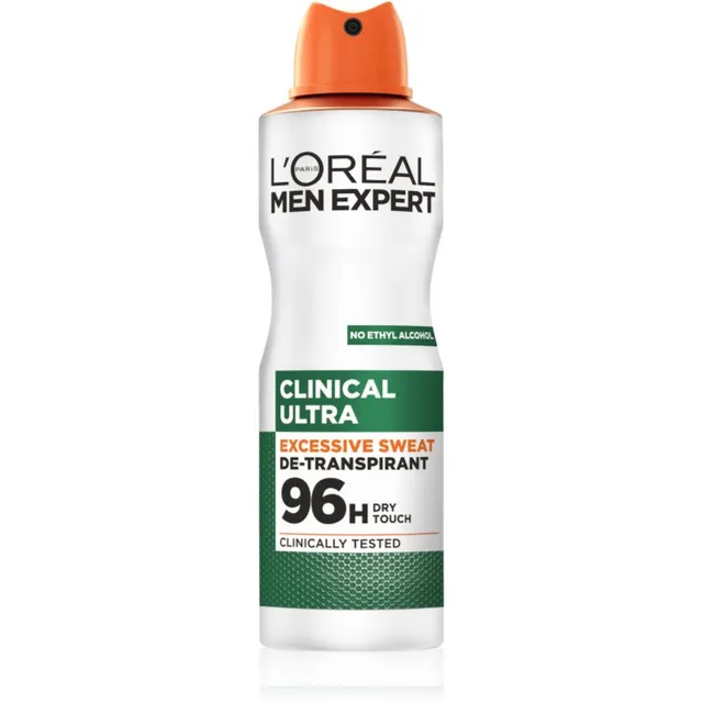 L’Oréal Paris Men Expert Clinical Ultra Pihustatav antiprespirant meestele 150 ml