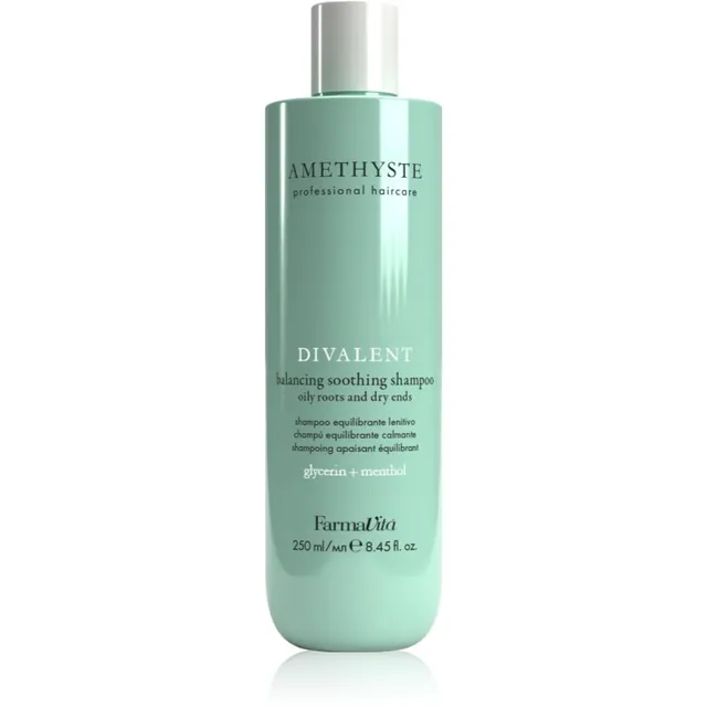 FarmaVita Amethyste Advance Divalent Rahustav šampoon kuivadele juukseotstele 250 ml
