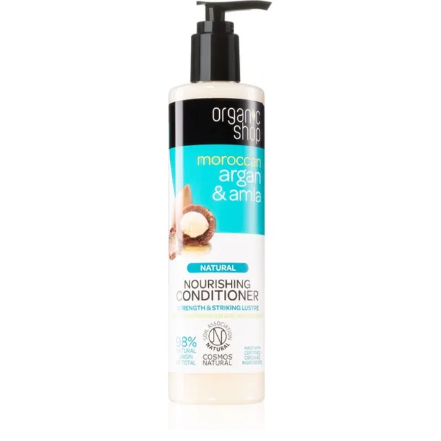 Organic Shop Natural Moroccan Argan & Amla Toitev palsam kahjustatud ja värvitud juustele 280 ml