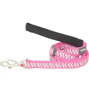 Jalutusrihm koerale, helkurmustriga Reflective Ziggy Hot Pink (Red Dingo)