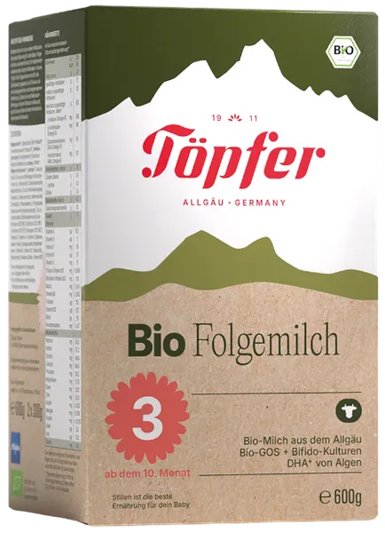 BIO 3 jätkupiimasegu imikutele alates 10. elukuust,  ökoloogiline