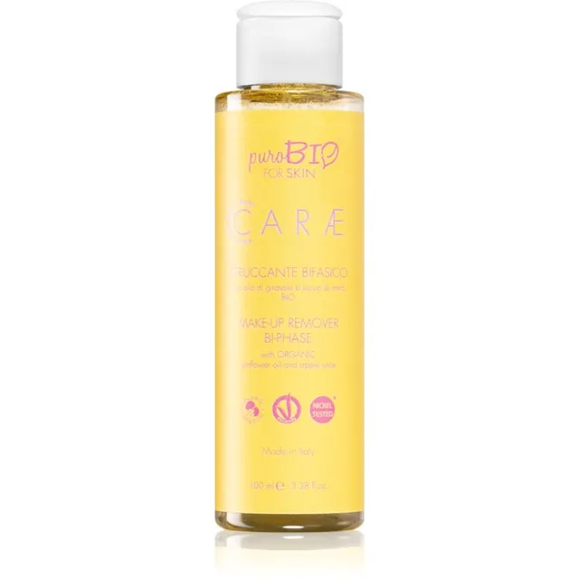 puroBIO Cosmetics Make-up Remover Kahefaasiline meigieemaldaja 100 ml