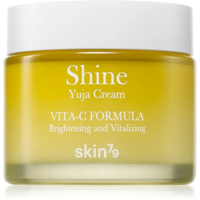 Skin79 Shine Yuja Cream Vita-C Formula Niisutav ja kirgastav näokreem hüperpigmentatsiooniga nahale 70 ml