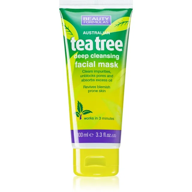 Beauty Formulas Tea Tree Sügavpuhastav mask 100 ml