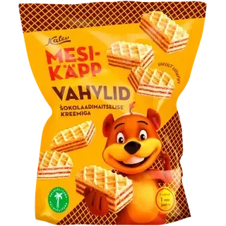 Šokolaadimaitselise kreemiga vahvlid, KALEV, 250 g