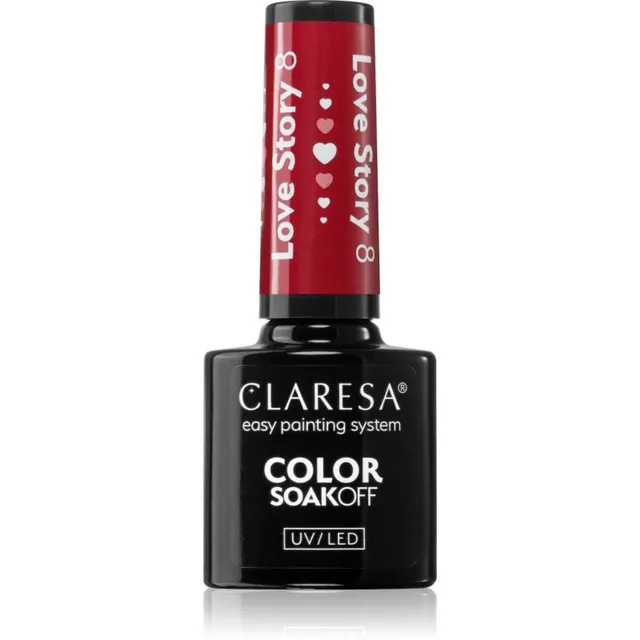 Claresa SoakOff UV/LED Color Love Story Geelküünelakk varjund 8 5 g