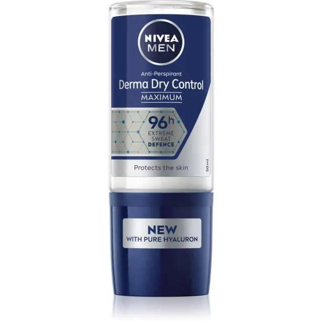 Nivea Men Derma Dry Control Rulldeodorant-antiperspirant meestele 50 ml