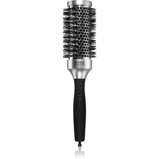 Olivia Garden Blowout Classic Silver kuumutatav juuksehari juustele läbimõõt 45mm 1 tk