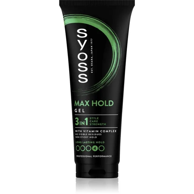 Syoss Max Hold tugeva hoidvusega juuksegeel 250 ml