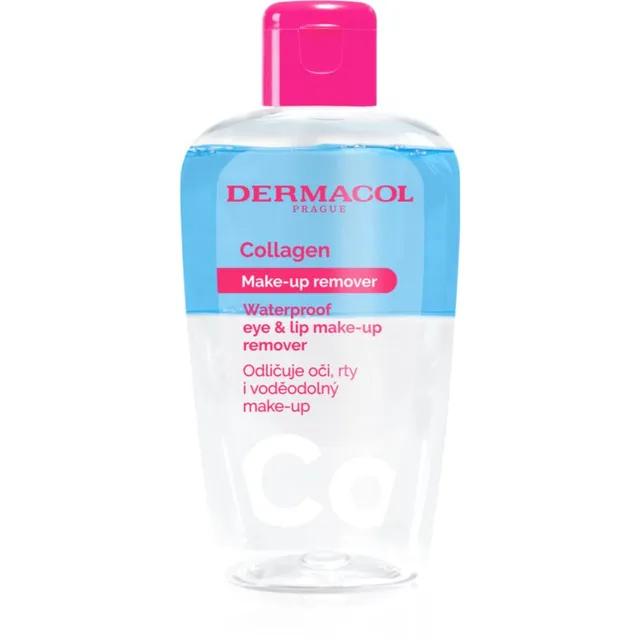 Dermacol Collagen Kahefaasiline veekindel meigieemaldaja silmadele ja huultele 150 ml