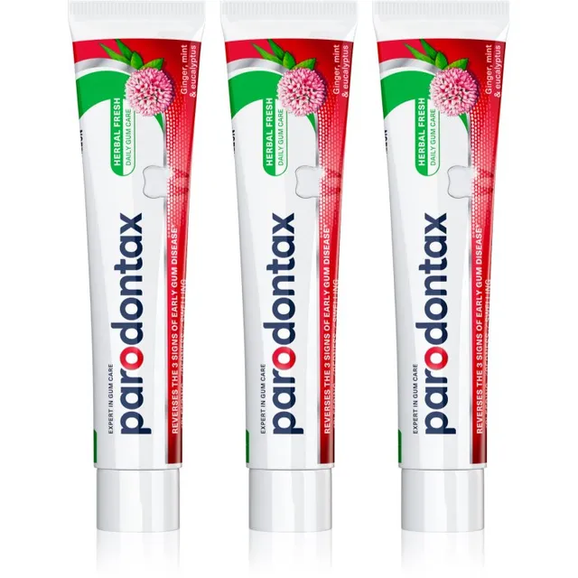Parodontax Herbal Fresh Hambapasta hammaste veritsemise vastu 3x75 ml