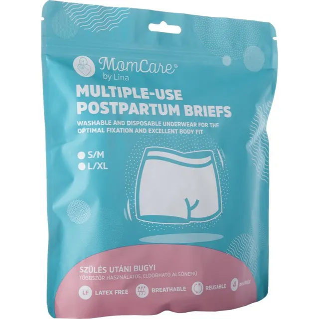 MomCare by Lina Postpartum Briefs sünnitusjärgne aluspesu S-M 4 tk