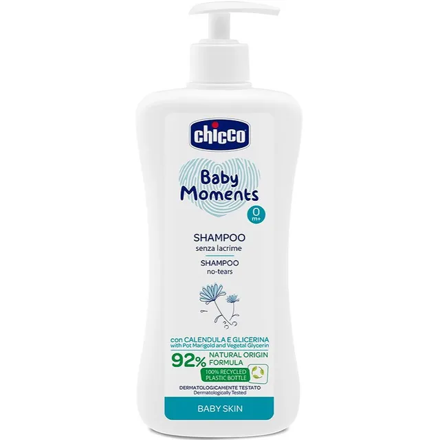 Chicco Baby Moments Lastešampoon juustele 500 ml